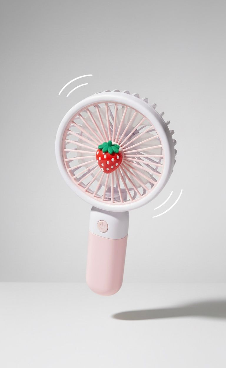 Elegant Pink Hand Fan