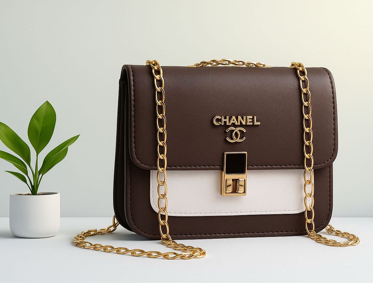 Stylish Frout Lock Long Chian Box For Girls.