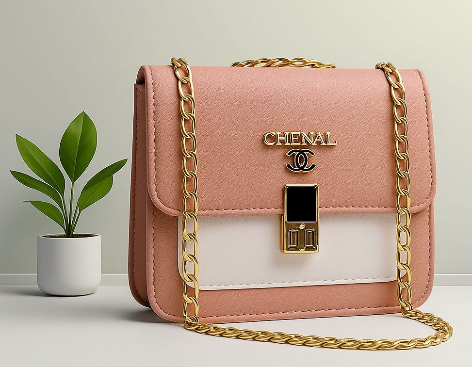 Stylish Frout Lock Long Chian Box For Girls.